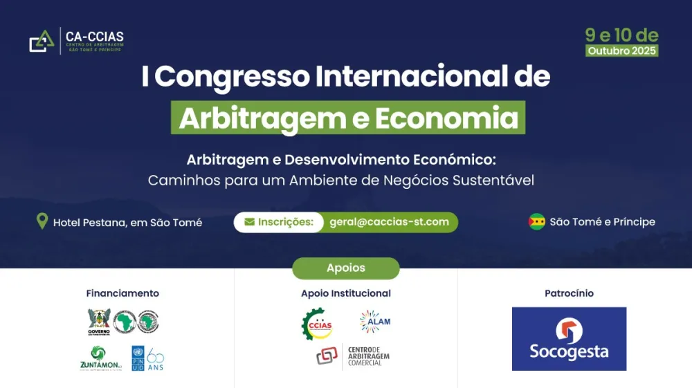 CAC apoia o I Congresso Internacional de Arbitragem e Economia em São Tomé e Príncipe
